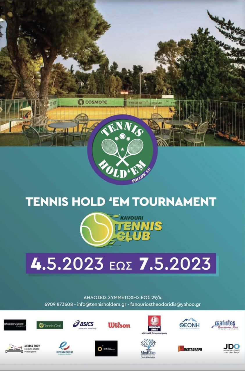TENNIS HOLDEM TOURNAMENT AT KAVOURI TENNIS CLUB - MAY 2023